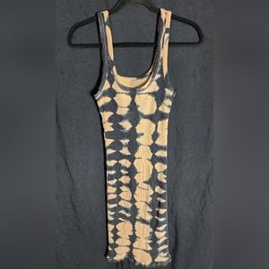 Zara Womens Tie Dye BodyCon Dress Sz Medium